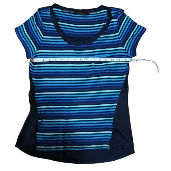 The Limited Women's Blue Striped Pocket Tee Size Medium - Picture 10 of 12